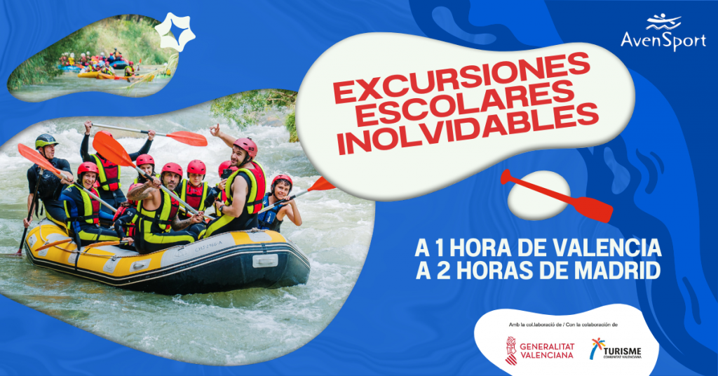 excursiones y fin de curso para escolares. actividades y aventura